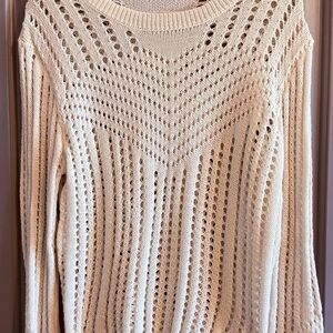 Elegant Cream Knit Sweater